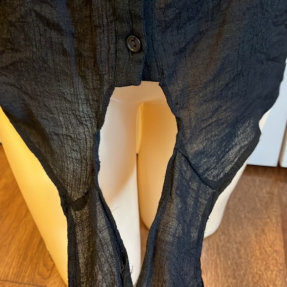 Heart Soul Black Blouse Shirt Size Women's Large - Picture 6 of 9